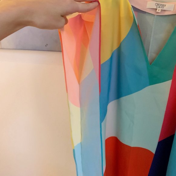 Maggie Top, Custom Color-Block Print - Picture 4 of 6